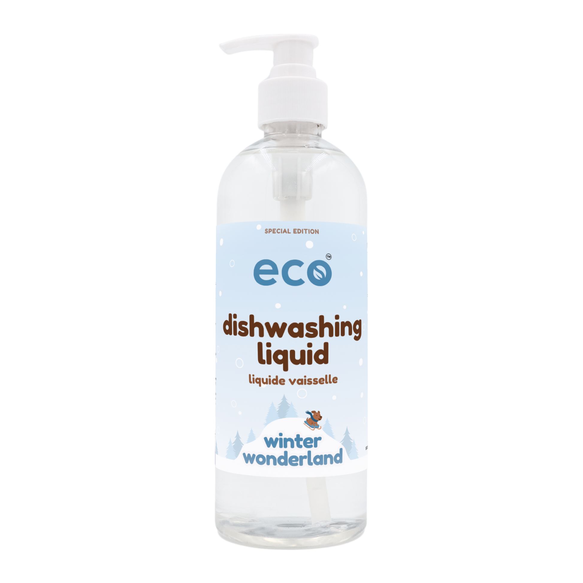 Eco dish soap in a 500ml ready-to-use bottle for wholesale, ideal for eco-friendly retailers.