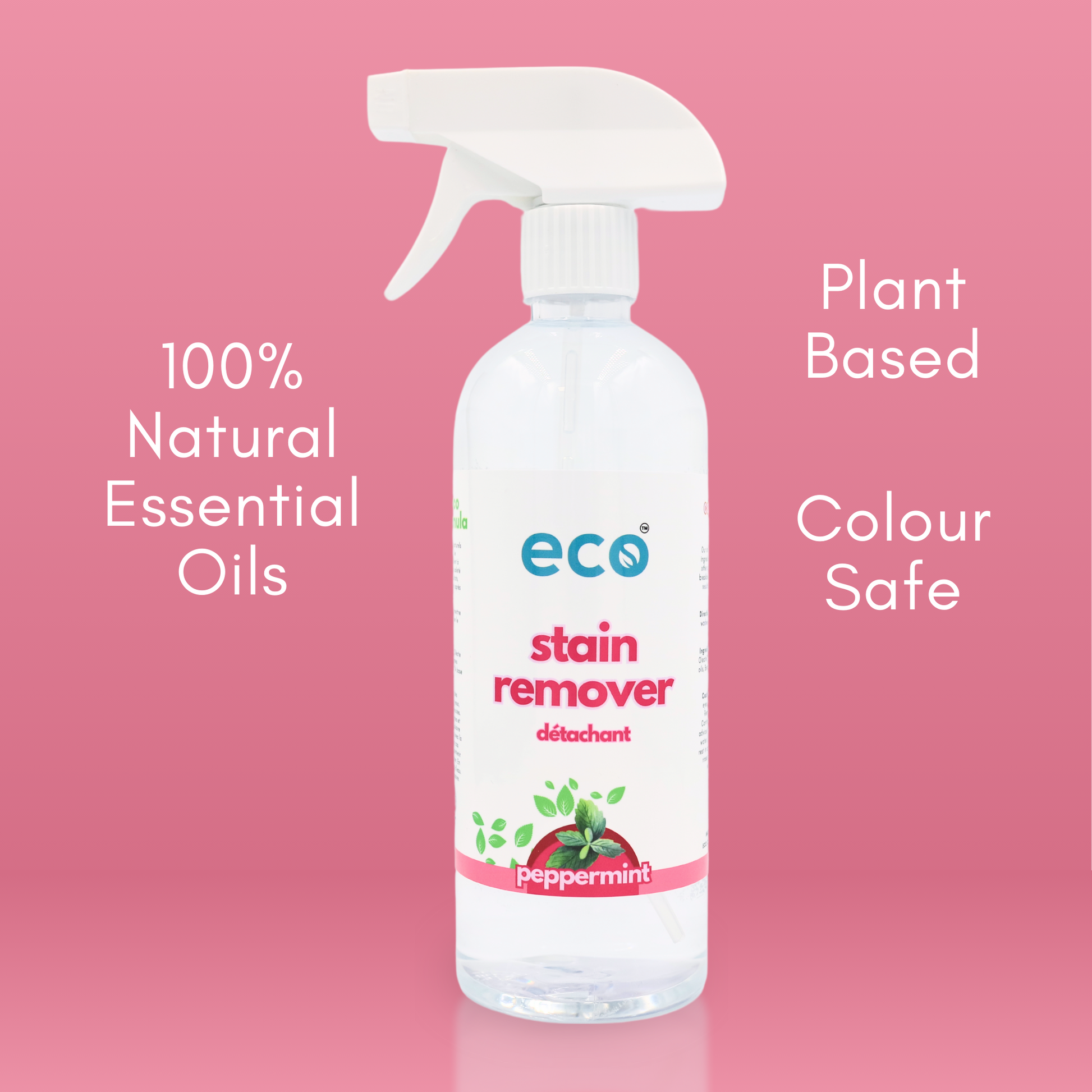 This eco-friendly fabric stain remover is colour safe, has plant-based ingredients, and is scented with 100% natural essential oils.