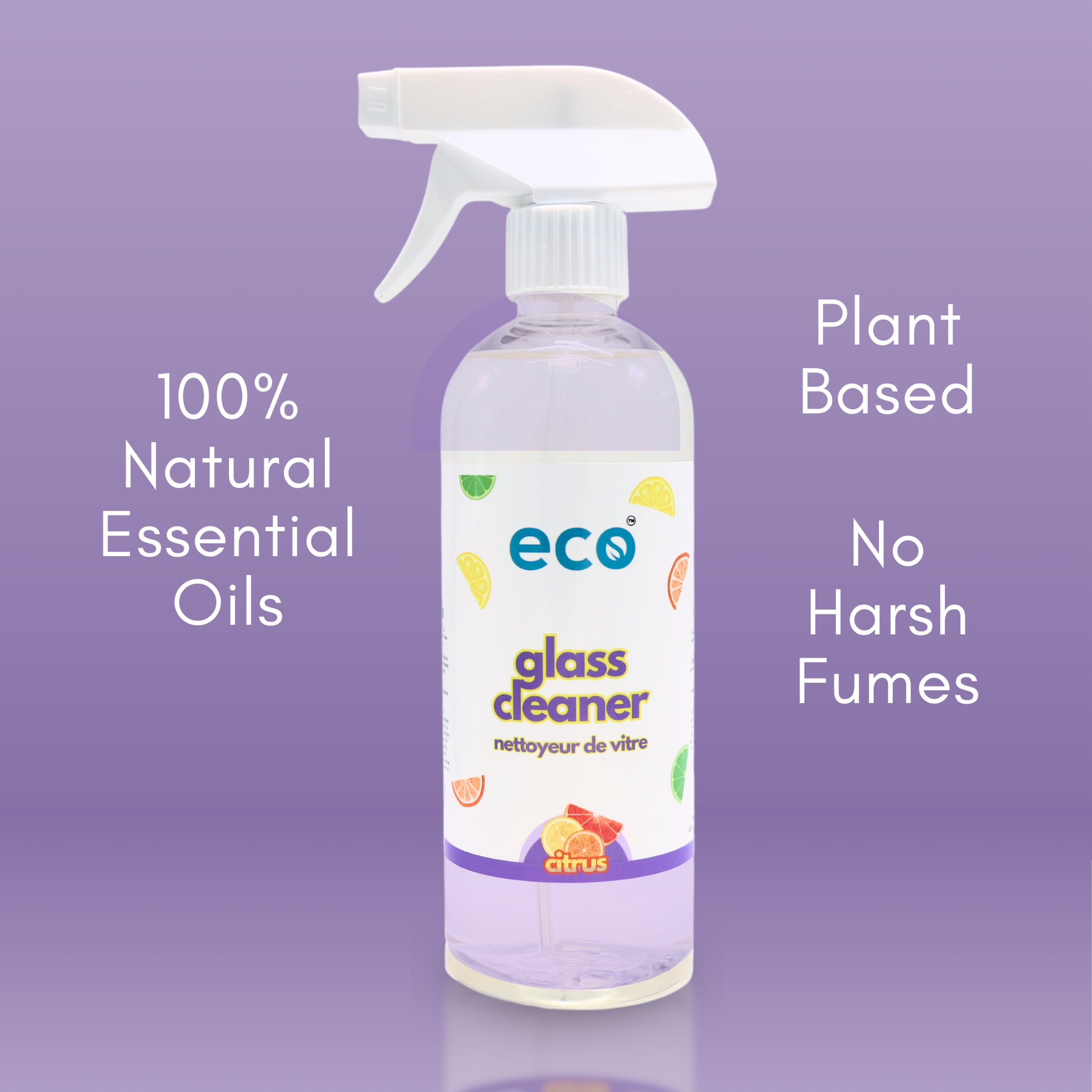 This eco friendly glass cleaner is scented with 100% natural essential oils, has plant-based ingredients, and has a concentrated formula.