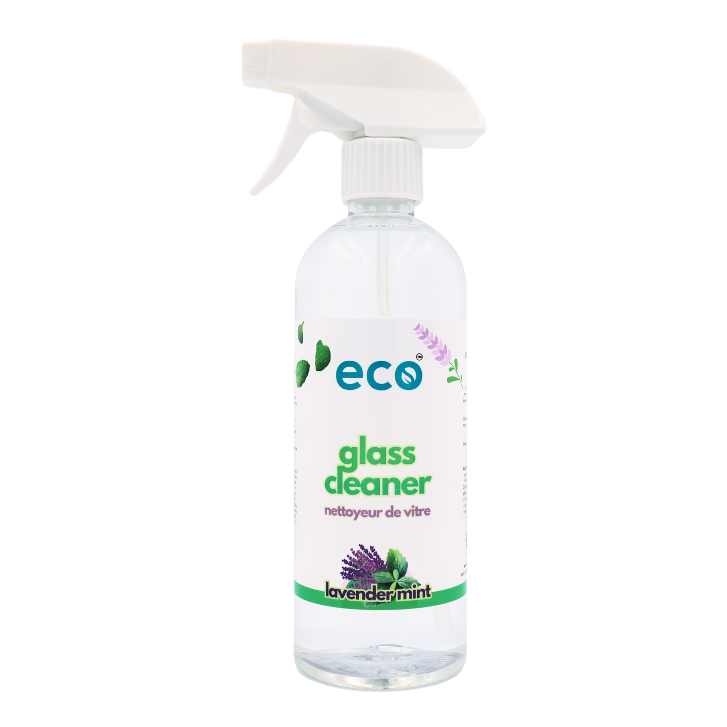 Eco glass cleaner in a 500ml ready-to-use bottle for wholesale, ideal for eco-friendly retailers.