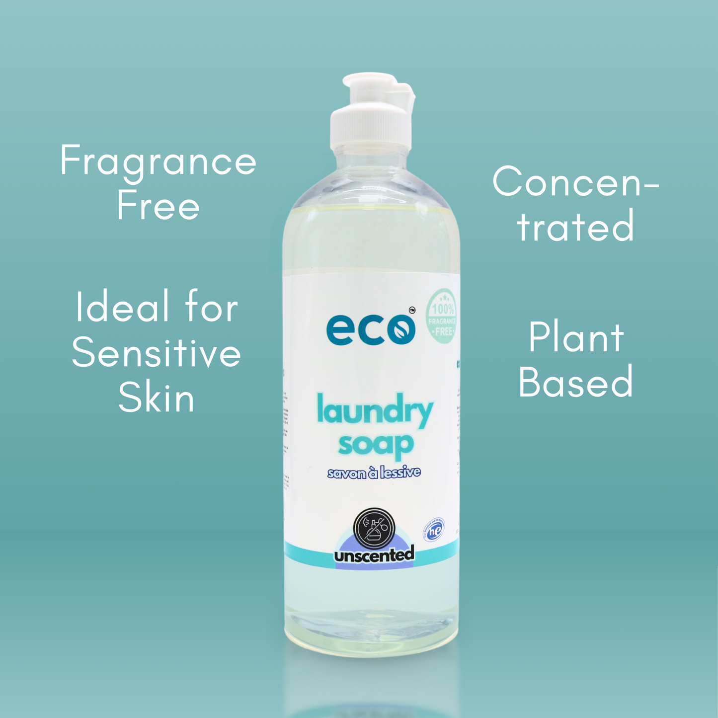 This eco-friendly unscented laundry soap is fragrance-free, has a concentrated formula, is ideal for sensitive skin, and has plant-based ingredients.