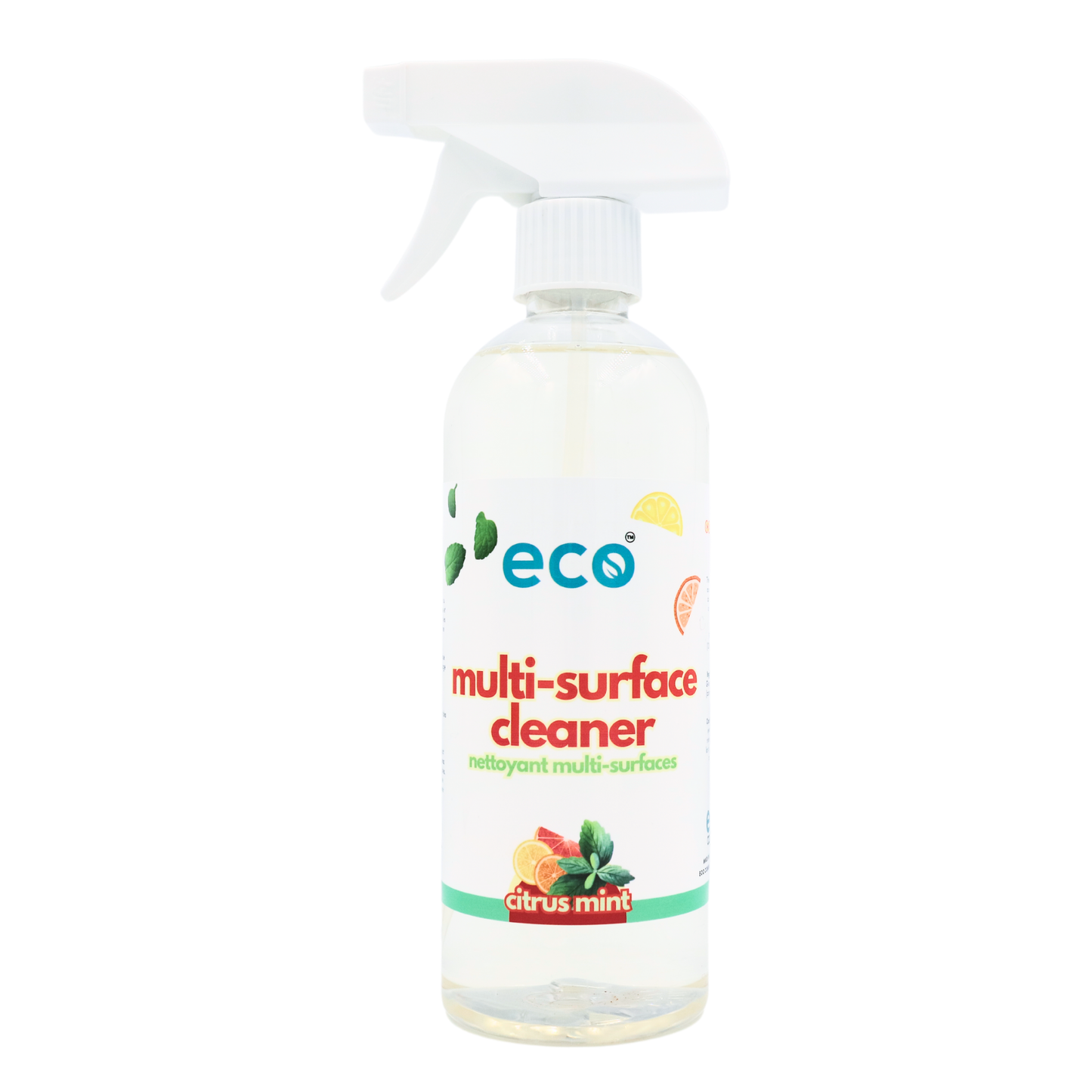 Eco multi-surface cleaner in a 500ml ready-to-use bottle for wholesale, ideal for eco-friendly retailers.