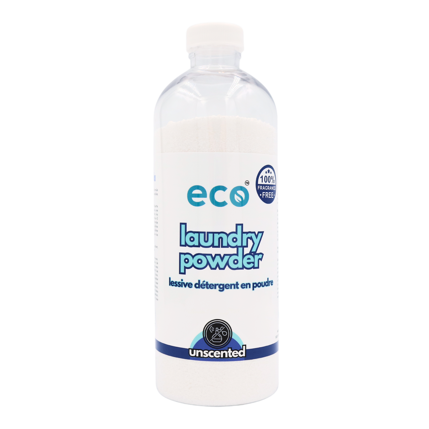 Eco laundry powder detergent in a 500ml ready-to-use bottle for wholesale, ideal for eco-friendly retailers.