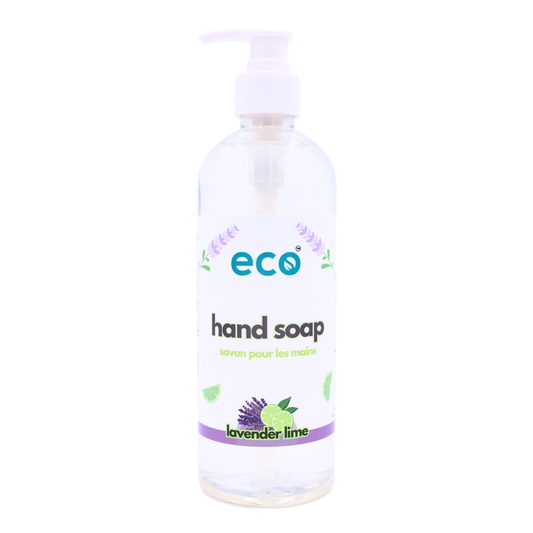 Eco hand soap in a 500ml ready-to-use bottle for wholesale, ideal for eco-friendly retailers.